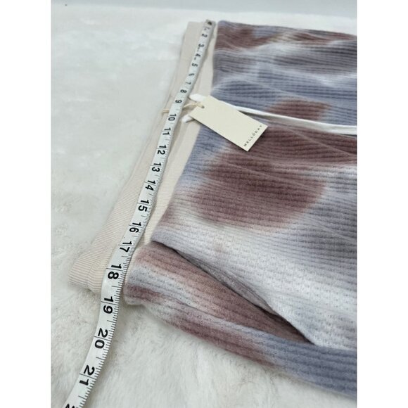 NWT MELLODAY Size 2X Women's Plus Size Tie Dye Thermal Joggers Grey Multi Color - Picture 3 of 11